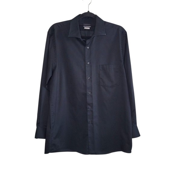 Van Heusen Men's Dress Shirts Red & Black Size 16 32/33 Regular Fit Long Sleeve - Picture 6 of 9